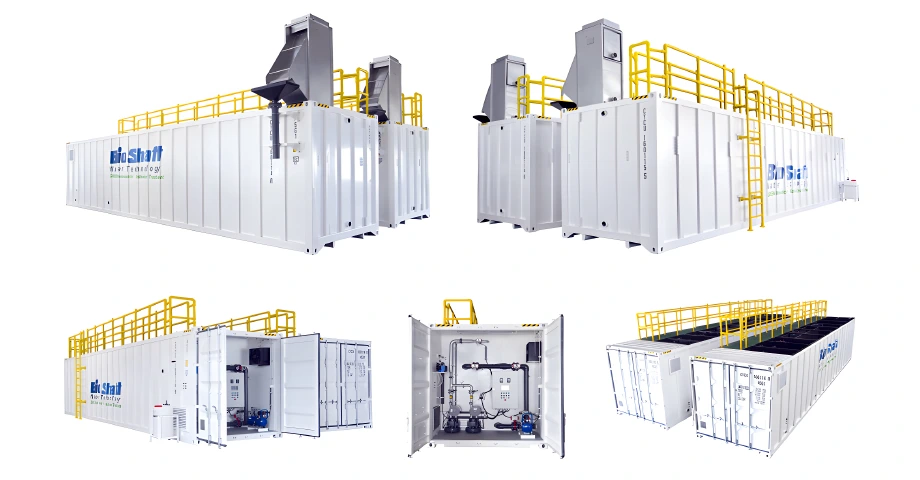 Bioshaft Containerized System T-MBBR Series 200 m3/day