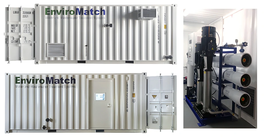 Containerized Brackish Water RO System 50000 GPD Qatar