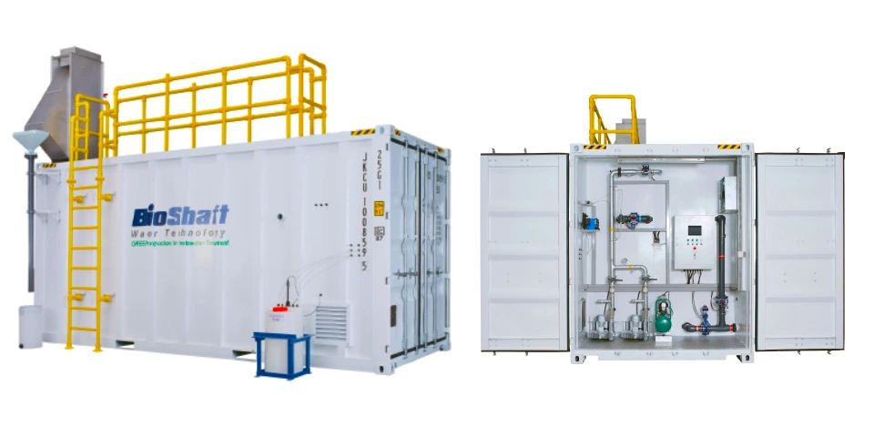 Containerized Wastewater Treatment T-MBBR System – 50 m3/day
